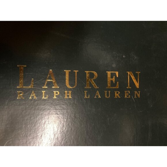 Lauren Ralph Lauren Shira Booties in Dark Snuff Oily Nubuck Size 10B New In Box - Picture 8 of 9